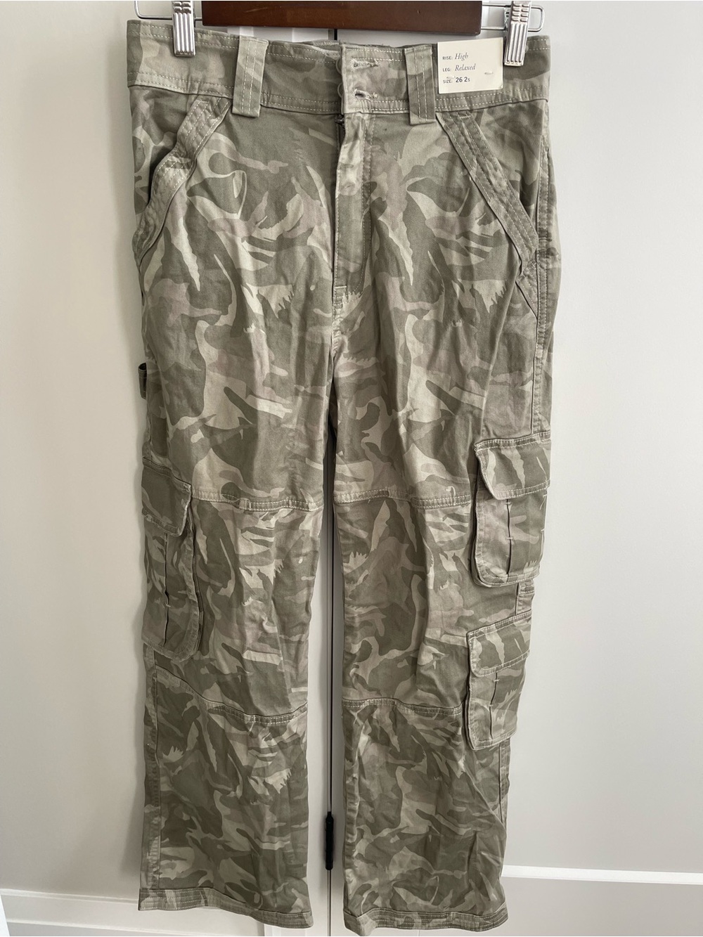 Women’s Cargo Pants in Sage Camo - Lightweight Utility Style